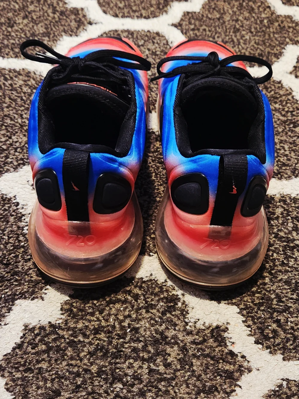 Nike Gradient Blue to Coral Athletic Sneakers